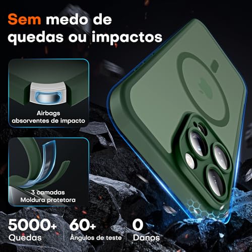 TOCOL for iPhone 16 Pro Max Case, Compatible with MagSafe, Alpine Green - color: Alpine Green, size: Iphone 16 Pro Max