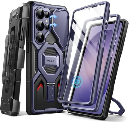 TONGATE Magnetic Stand for Samsung Galaxy S26 Ultra Case, Compatible with Magsafe, [Camera Cover & 2 Front Frames][Military Drop Protection] S26 Ultra Case Built-in Screen Protector & Belt Clip,Cobalt - color: Cobalt Violet