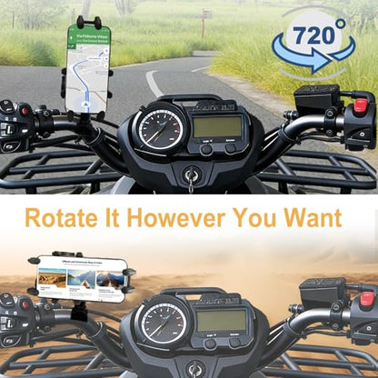 Chikia Anti-Theft ATV Phone Mount Holder,Sunshade,Waterproof,Anti-Vibration