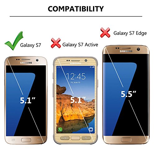 Jeylly Galaxy S7 Case, [3 Color] Slim Hybrid Impact Rugged Soft TPU & Hard PC Bumper Shockproof Protective Anti-Slip Case Cover Shell for Samsung Galaxy S7 S VII G930 GS7 - Black | [3 Color] Slim Hybrid Impact Rugged Soft TPU&Hard PC Bumper Shockproof Pro