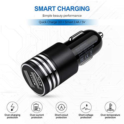 USB C Fast Car Charger for Samsung Galaxy S26 S25 S24 S23 S22 Z Flip 8 7 - color: Black