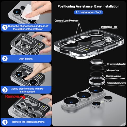 WSKEN for Samsung Galaxy S26 Ultra Camera Lens Protector - Ultra Thin - color: Silver