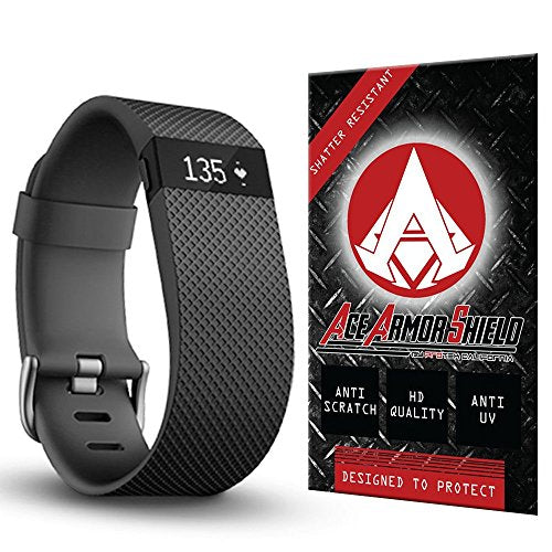 Shatter Resistant Screen Protector for The Fitbit Charge/Fitbit Charge HR (12 Pack) with Free Lifetime Replacement Warranty