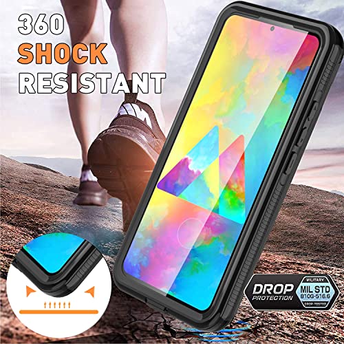 AICase Samsung Galaxy S22 5G 6.1 Inch Waterproof Case Snowproof Dustproof Shockproof IP68 Certified Full Body Protection Fully Sealed Underwater for Samsung S22 - color: Transparent/Green