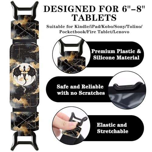 Hand Strap for Kindle, Fantasy Black Gold Dragon - color: B-Black Gold Dragon