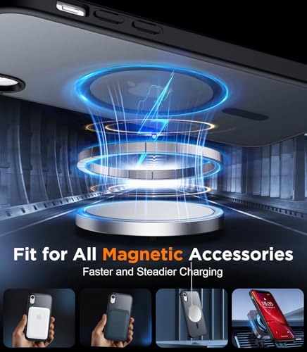 SPIDERCASE Magnetic for iPhone XR Case,Black - color: Black, size: Iphone XR 6.1"
