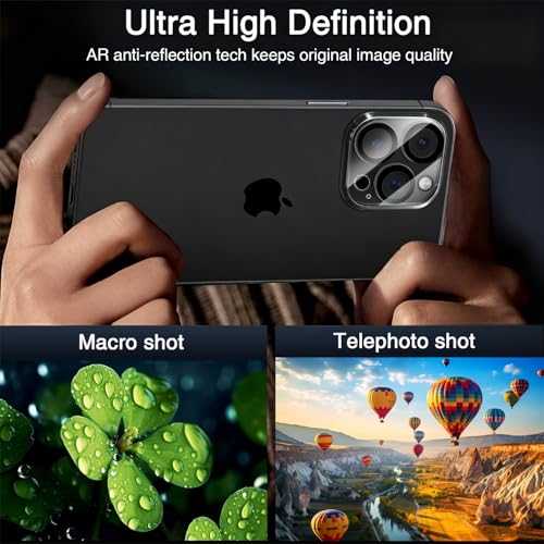 Wiaocit Camera Lens Protector for iPhone 15 Pro/iPhone 15 Pro Max