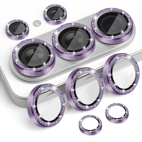 Camera Lens Protector for Samsung Galaxy S26 Ultra, Glitter Violet - color: Glitter Violet