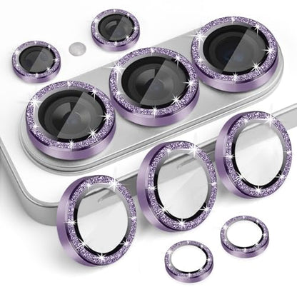 Camera Lens Protector for Samsung Galaxy S26 Ultra, Glitter Violet - color: Glitter Violet