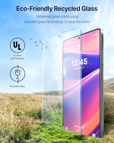 DOME GLASS Whitestone for Samsung Galaxy S25 Ultra [Perfect Full Coverage] Tempered Glass Screen Protector with a technical patent [2Pack] - size: S25 Ultra