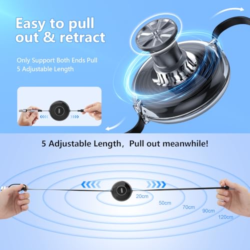 Retractable 100W Samsung Galaxy Watch Charger Fast Charge Cable - Multi 3-in-2 USB C/A to Lightning+USB C for Watch 6/5/4/3/2/Pro/Active, iPhone 15/14/13/12, S24/23/S22