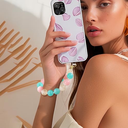 Marble Beaded Phone Wrist Strap Colorful Phones Charm Anti Theft Phones Chain Detachable Hand-Free Y2k Tops - color: Colorful 2