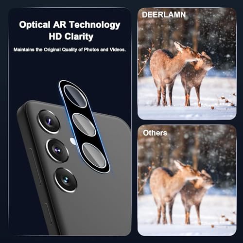 DEERLAMN Camera Lens Protector for Samsung Galaxy S26 Ultra(6.9 Inch),9H Hardness Anti Scratch Easy Installation Tempered Glass [3-Packs] - Black - size: 6.9 Inch