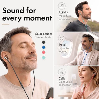 Symphonized Premium Wooden Wired Earbuds with Microphone (Lightning) - color: Black, style: Lightning