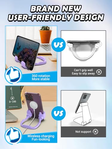 Christmas Stocking Stuffers for Teens Girls Adult Thumb Up Cell Phone Stand - color: Purple