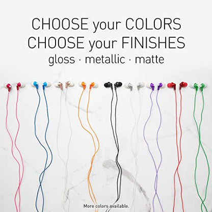 Panasonic ErgoFit Wired Earbuds with 3.5mm Jack, in-Ear Headphones, Crystal-Clear Sound, Ergonomic Fit (S/M/L), for Phones & Laptops, RP-HJE120-KA, Matte Black (Pack of 10) - color: Matte Black, size: S/M/L (Pack of 10), style: No Mic