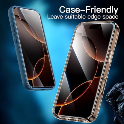 JETech Screen Protector for iPhone 16 Pro Max, 3-Pack | 9H Tempered Glass, HD Clear, Anti-Scratch Protection, Easy Installation Tool - size: iPhone 16 Pro Max
