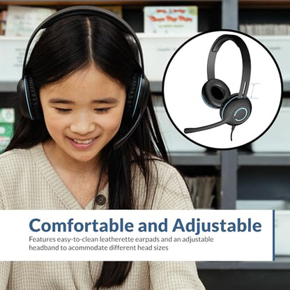 Cyber Acoustics AC-5002 3.5mm Stereo Headset with Adapter, 20 Pack - size: 20 pack with adapter