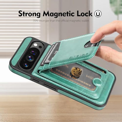 SkyEagle for MagSafe Google Pixel 10 Wallet Case,Blue Green - color: Blue Green, size: 6.3 inches