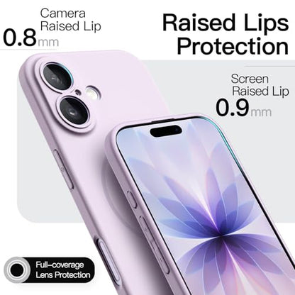 JETech Magnetic Slim Case for iPhone 17, Lavender - color: Lavender, size: iPhone 17