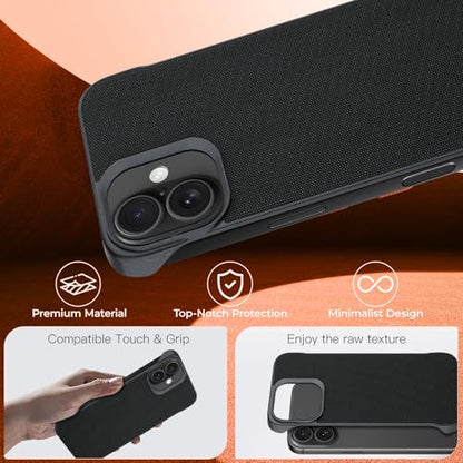 Phone Case Crafted for iPhone 16,Black - color: Black, size: iPhone 16