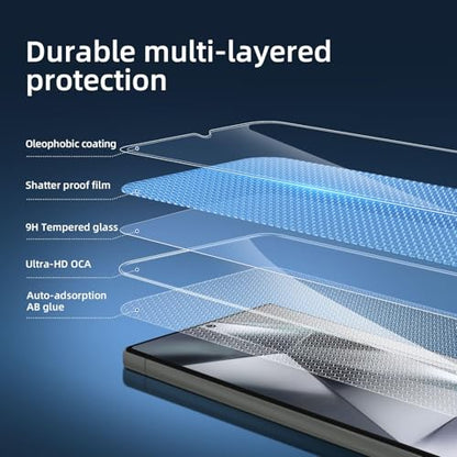 NEW'C for Samsung Galaxy S24 Ultra Screen Protector Tempered Glass - size: S24 Ultra 6.8 inches