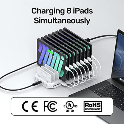 Unitek 96W 10-Port USB iPad Charging Station with Quick Charge 3.0 - color: QC3.0*2,White, size: Pack of 1