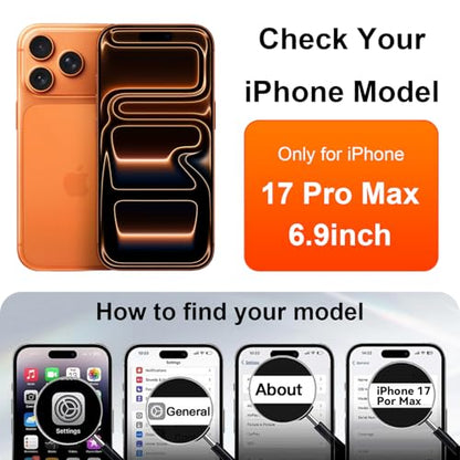 OneFish for iPhone 17 Pro Max Screen Protector 6.9 inch HD Clear | Tempered Glass Full Coverage , 9H Hardness Scratch Resistant , Anti-Fingerprint ， Easy Installation , 2 Pack - size: iPhone 17ProMax