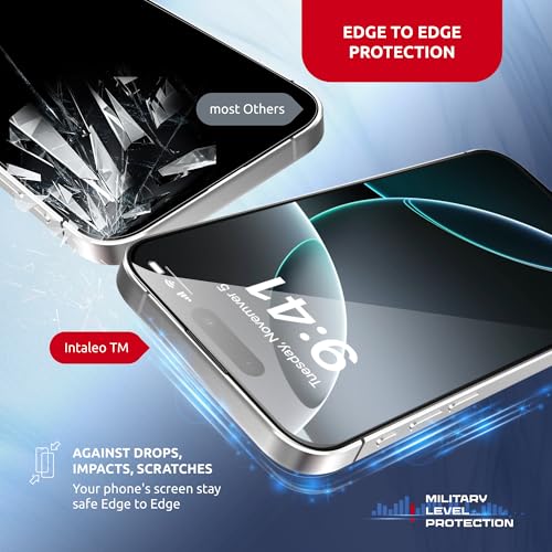 Screen Protector for iPhone 16 Pro Max – MagicBox Tempered Glass Screen Protector iPhone 16 Pro Max (2 Pcs) Edge-to-Edge Protection with 2 Applicators, 9H Hardness, Oleophobic Coating - size: for iPhone 16 Pro Max