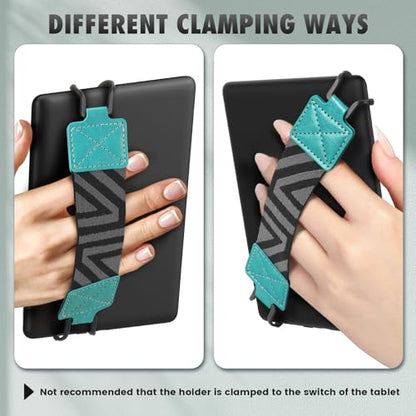 MoKo Security Hand-Strap for 6-8" Kindle eReaders Fire Tablets, Turquoise - color: 1-l-turquoise, style: Patterned Strap
