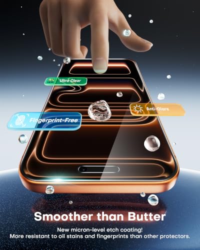 OMOTON 360° Privacy Screen Protector for iPhone 17 Pro Max, 4 Way Anti-Spy - size: iPhone 17 Pro Max