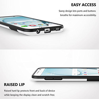 Jeylly Galaxy S7 Case, [3 Color] Slim Hybrid Impact Rugged Soft TPU & Hard PC Bumper Shockproof Protective Anti-Slip Case Cover Shell for Samsung Galaxy S7 S VII G930 GS7 - Black | [3 Color] Slim Hybrid Impact Rugged Soft TPU&Hard PC Bumper Shockproof Pro