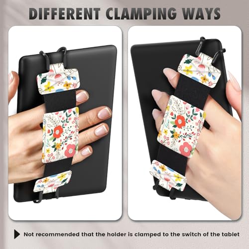 MoKo Soft Hand Strap for 6-8" Kindle eReaders Fire Tablet, Full Flowers - color: Full Screen Flowers, style: Soft Pu Strap