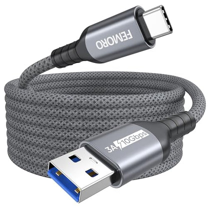 USB C Data Cable 15ft Long, USB3.2 A to Type-C 10Gbps Transfer & 3A Charge - size: 15 Feet