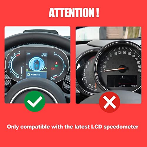 Union Jack Gray/Black Rotatable Smart Phone Holder Clip Fold Mount Bracket for Mini Cooper 3rd Gen (F54 F55 F56 F57 F60 2020-2023, Only LCD Speedometer)