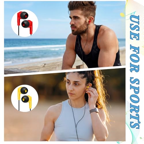 Kigeli 300 Packs Wired Earbuds Bulk, Pure Black - color: Pure Black