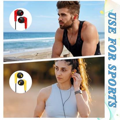 Kigeli 300 Packs Wired Earbuds Bulk, Pure Black - color: Pure Black