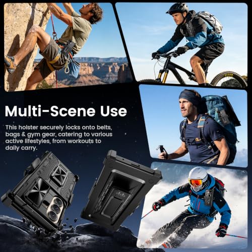 VEGO for Galaxy Z Fold 8 Ultra Case with Belt Clip Holster A-Black - color: A-Black, size: Galaxy Z Fold 8 Ultra