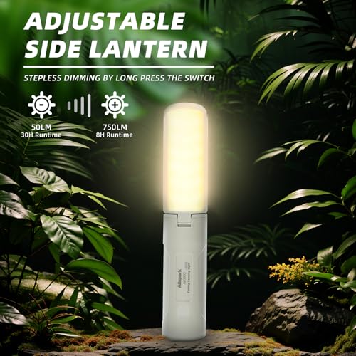 Folding Rechargeable Camping Light with Stand,Allspark Waterproof Hanging LED Camping Lantern,Magnetic Telescoping Camp Light with Detachable Tripod for Outdoor,Power Outage,Hurricane,Hiking
