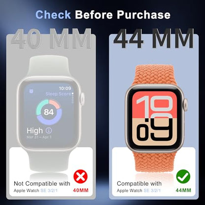 8 Pack Screen Protector for Apple Watch SE 3 / SE 2 / SE 44mm | Ultra Clear Flexible Soft Film for iWatch SE 3/2/1, HD Scratch Resistant Anti Fingerprint Touch Sensitive Bubble Free - size: For Apple Watch SE 3/2/1 44mm 1.85 Inch