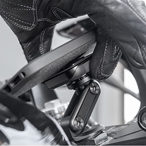 Peak Design Mobile Motorcycle Stem Phone Mount, Non-Charging, SlimLink Mounting Technology, Rigid Arm, Fits Hollow Steering Stem Nuts (13-26mm), Vibration Isolator, Motorcycle Phone Mount