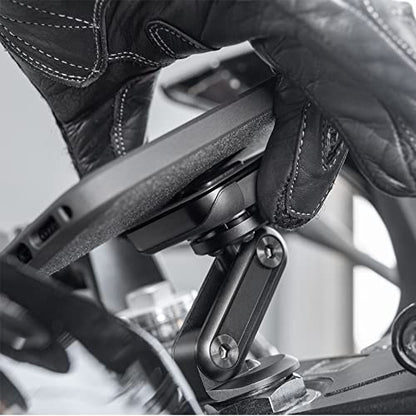 Peak Design Mobile Motorcycle Stem Phone Mount, Non-Charging, SlimLink Mounting Technology, Rigid Arm, Fits Hollow Steering Stem Nuts (13-26mm), Vibration Isolator, Motorcycle Phone Mount