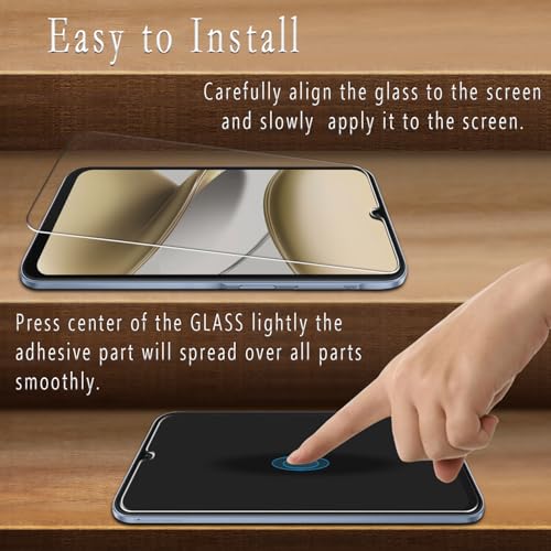 2+2 Pack Screen Protector for Samsung Galaxy A16 5G Tempered Glass - color: Samsung Galaxy A16 5G-Clear