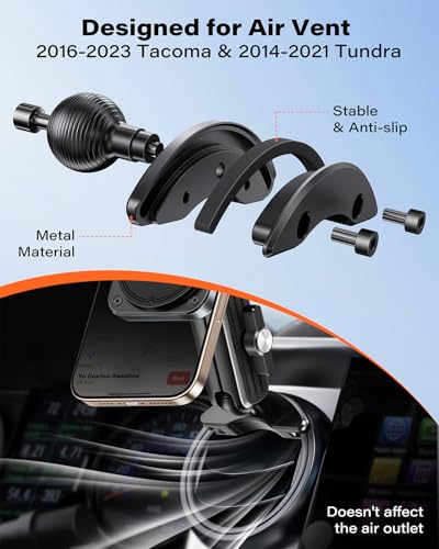 APPS2Car Alloy Magnetic Phone Mount for Tacoma 2016-2023 & Tundra 2014-2021
