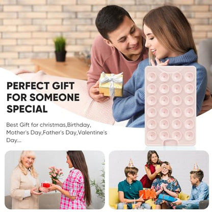 Suction Phone Card Holder Adhesive Mount,Up to 3 Cards,Chalk Pink - color: Chalk Pink
