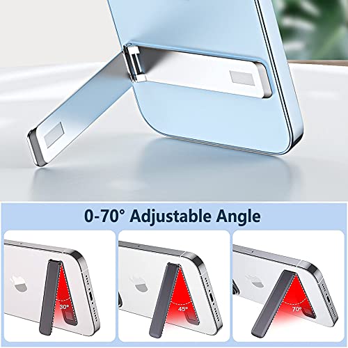 Kinizuxi Cell Phone Kickstand,Vertical and Horizontal Aluminum Phone Stand for Desk,Adjustable Phone Holder Stand for Desk Compatible with iPhone 14/13/12/11Samsung Huawei All Smartphones-Black - color: Black