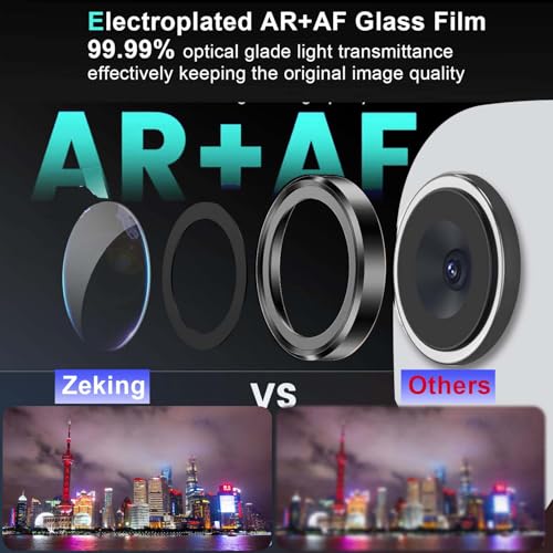 Zeking 2 Set for Samsung Galaxy Tab S10 FE Camera Lens Protector - color: Black