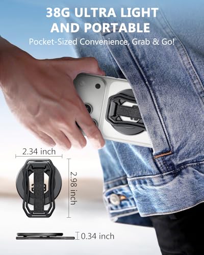 for Magsafe Phone Grip & Magnetic Ring Holder - color: Black