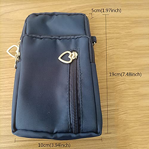 Women Crossbody Cell Phone Purse Case Armband Bag for iPhone 12 13 Mini 14 15 Plus 11 Pro Max Google Pixel 6a 7a 8a 6 7 8 Pro - color: Blue
