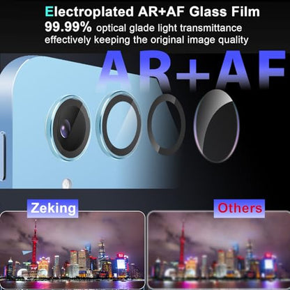 Zeking 2 Set for iPad 11 A16 2025 Camera Lens Protector - color: Blue